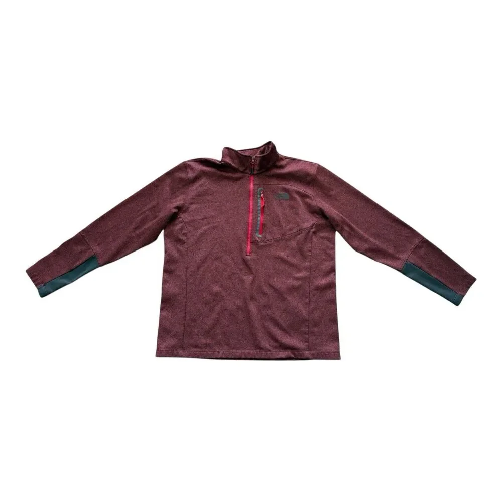 The North Face Men’s Red Half Zip Pullover Sweater XL